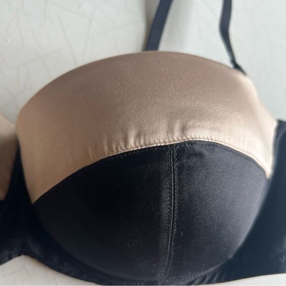 Kiki de Montparnasse - 36D Champagne and Black Muse Molded Bra BR113 - Picture 3 of 9